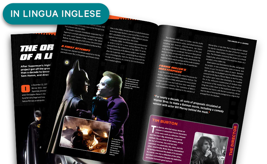 Image of an open magazine from a distance. A banner on the image reads "Magazines in English".