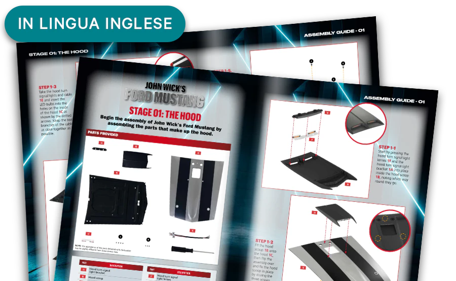 Immagine di una rivista aperta vista da lontano. Un banner sull’immagine riporta “Riviste in inglese”.