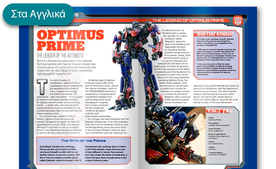 Obrázek otevřeného časopisu z dálky. Banner na obrázku obsahuje nápis „Časopisy v angličtině”.