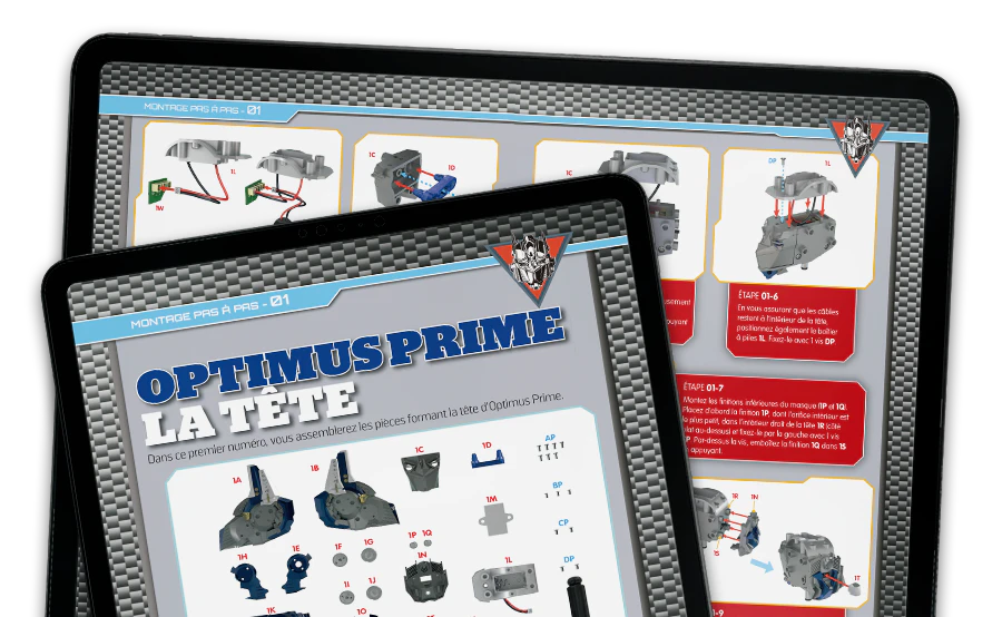 Image d’un magazine ouvert vue de loin.