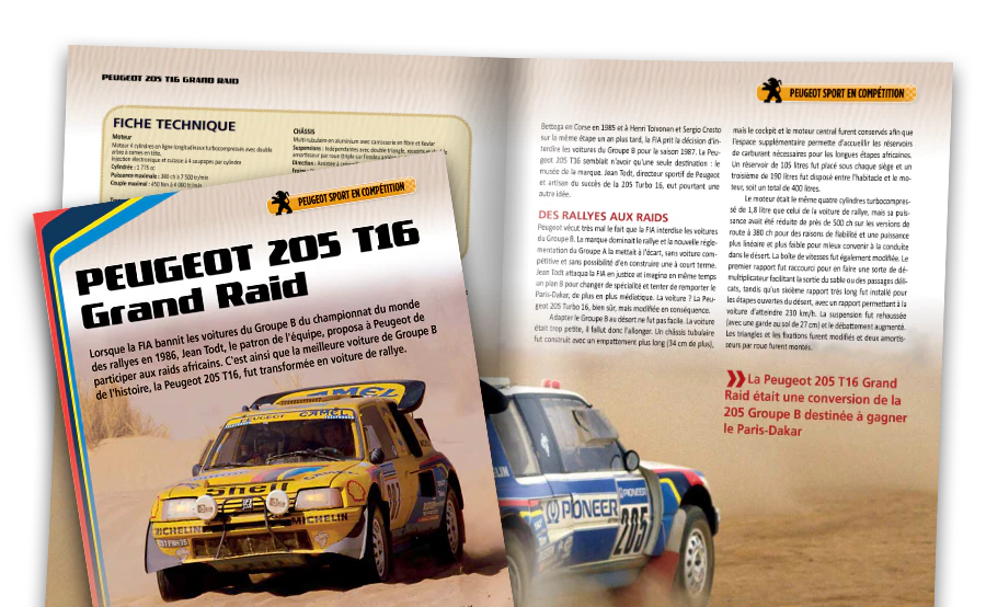 Image d’un magazine ouvert vue de loin.