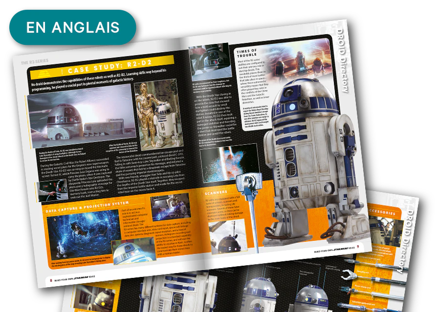 Image of an open magazine from a distance. A banner on the image reads "Magazines in English".