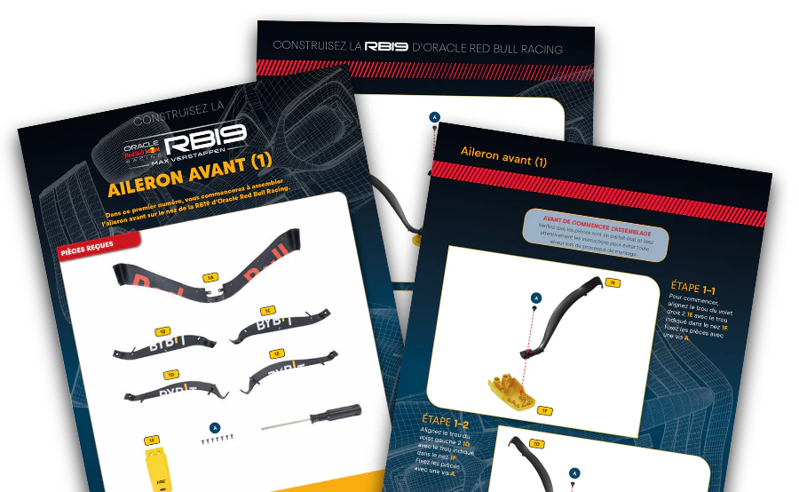 Image d’un magazine ouvert vue de loin.