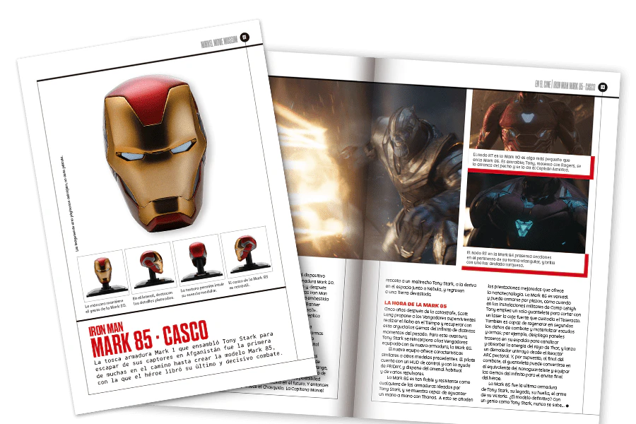 Imagen de una revista abierta vista desde lejos.