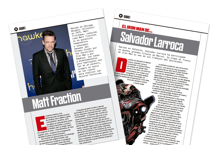 Imagen de una revista abierta vista desde lejos.