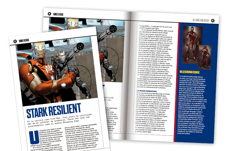 Imagen de una revista abierta vista desde lejos.