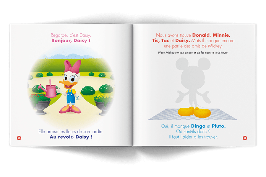 Disney My First Friends - Subscription Digital Issues Image d’un livre ouvert vue de loin.