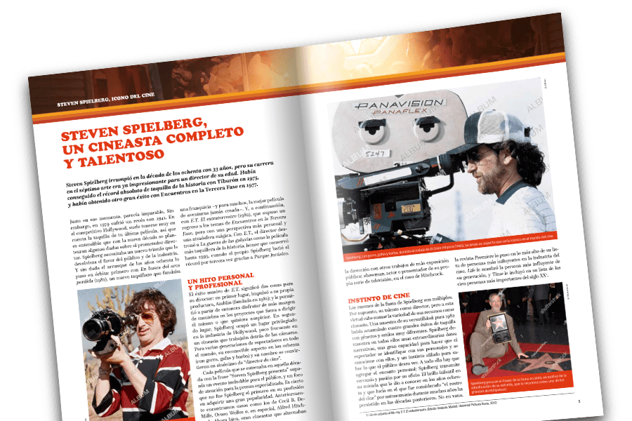 ET - Subscription Digital Issues Imagen de una revista abierta vista desde lejos.