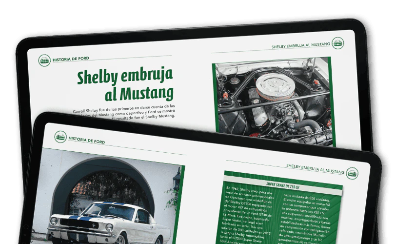 Imagen de una revista abierta vista desde lejos.