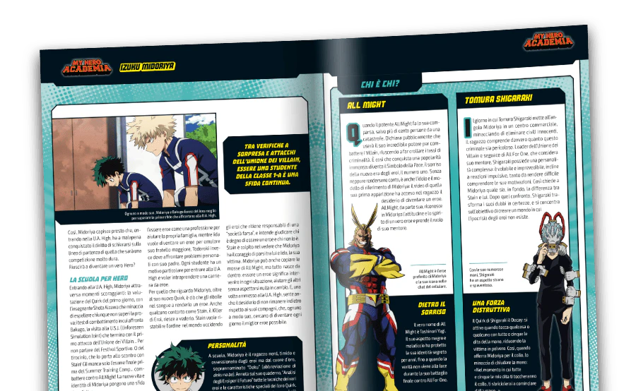 Immagine di una rivista aperta vista da lontano. Un banner sull’immagine riporta: “Riviste in inglese”.