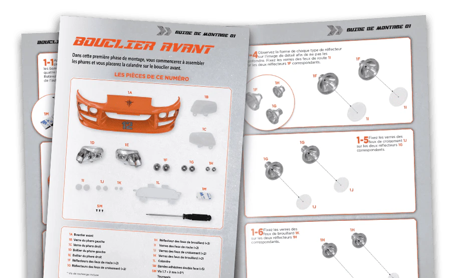 Image d’un magazine ouvert vue de loin.