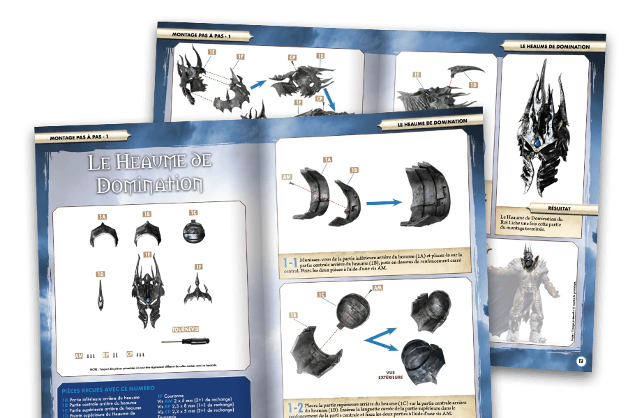 Image d’un magazine ouvert vue de loin.